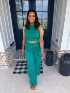 Emerald Green Tropical Set