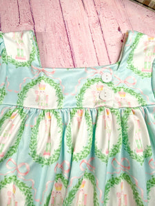 Nutcracker & Tied Long Sleeves Dress: Christmas 2025