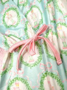 Nutcracker & Tied Long Sleeves Dress: Christmas 2025