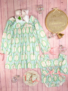 Nutcracker & Tied Long Sleeves Dress: Christmas 2025