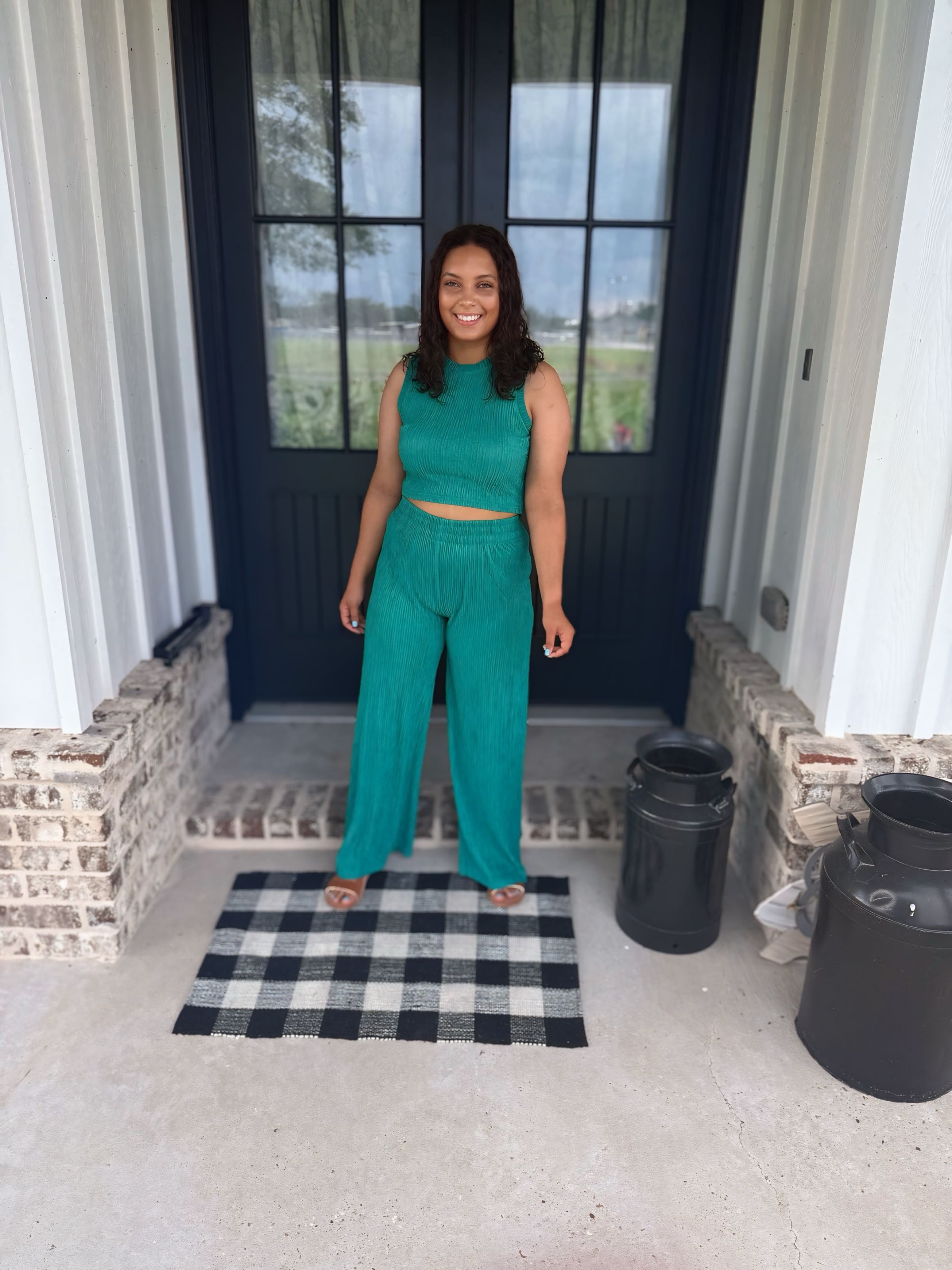 Emerald Green Tropical Set