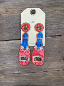 Champagne Weekend Beaded Earrings