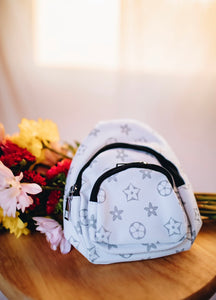 Gray Star Printed Sling Bag