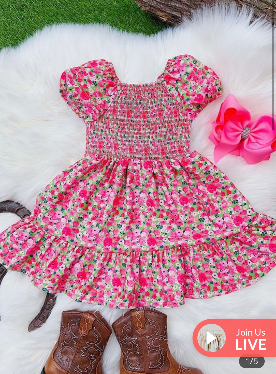 Ditsy Floral Ruffle Dress