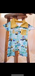 Baby Boy Easter Romper